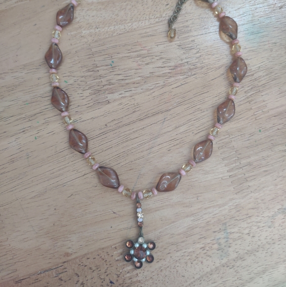 Mary Demarco whimsical fairycore retro floral necklace - Picture 8 of 8